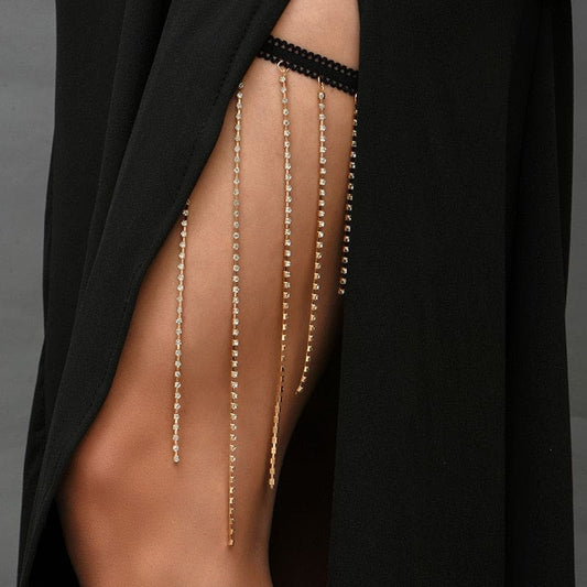 Chaine de cuisse avec strass
