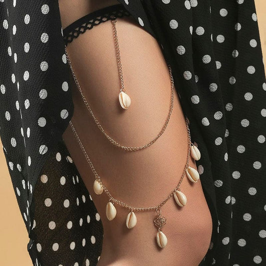 Chaine de cuisse ornée de coquillages