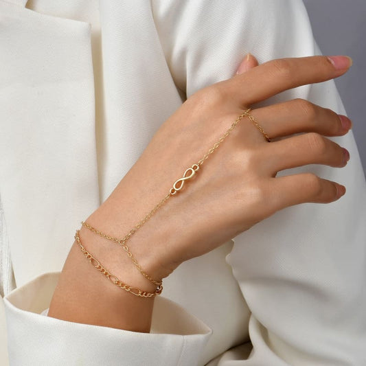 Chaine de main symbole infini