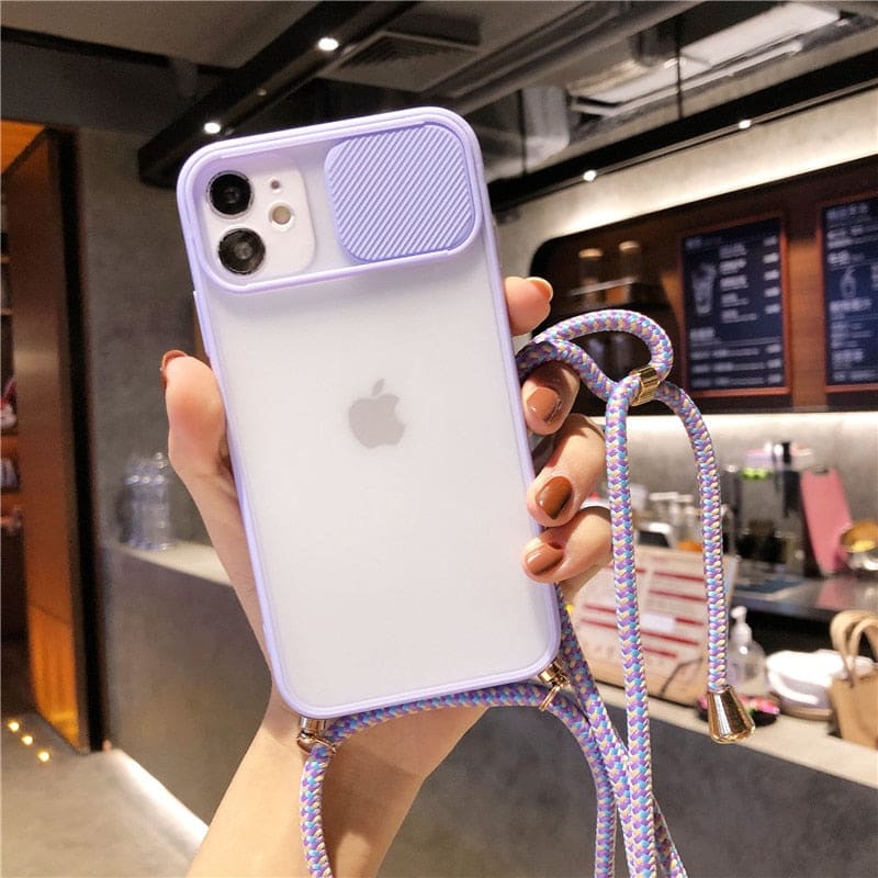 Chaine de téléphone avec coque transparente - iPhone 6 /