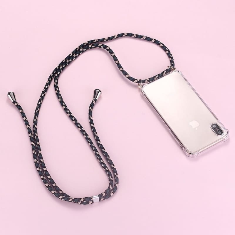 Chaine de téléphone bandoulière avec coque classique -