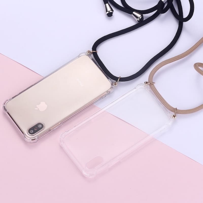 Chaine de téléphone bandoulière avec coque classique