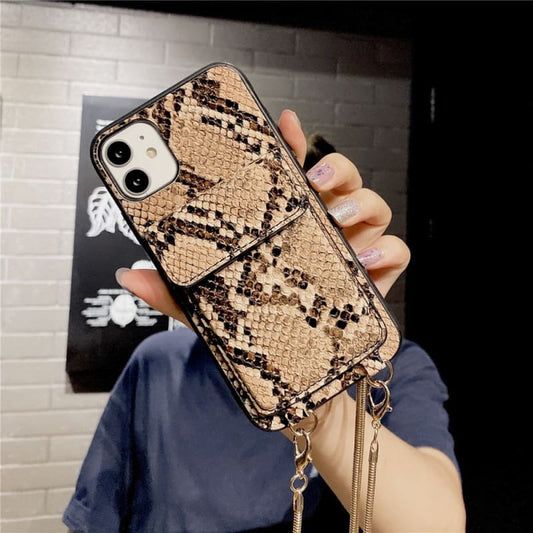 Chaine de téléphone serpent avec coque pour iPhone - iPhone