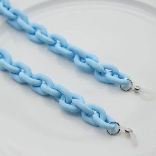 Chaine lunette acrylique - matte blue