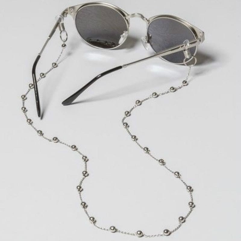 Chaine lunette argentée