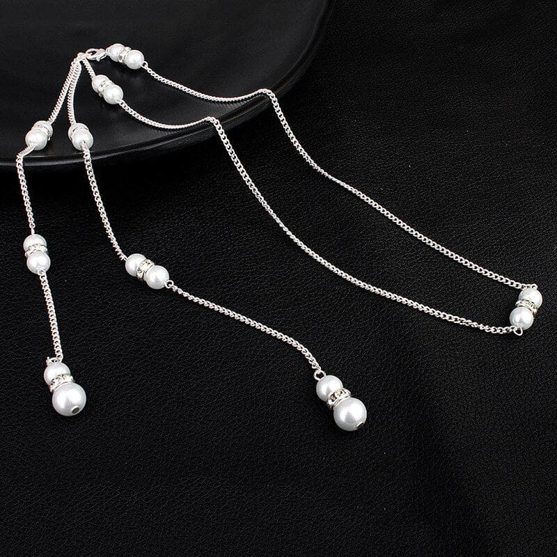 Collier de dos perle