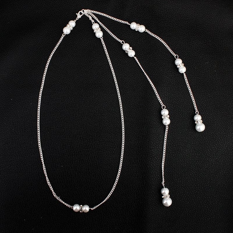 Collier de dos perle
