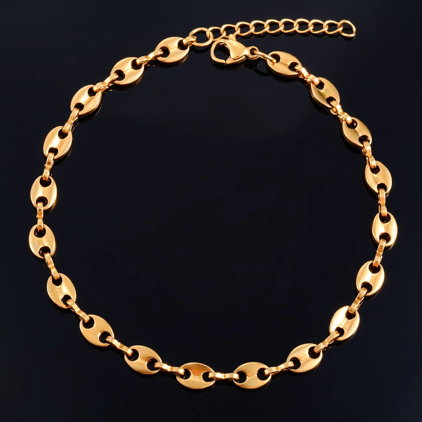 Chaine de cheville grain de café