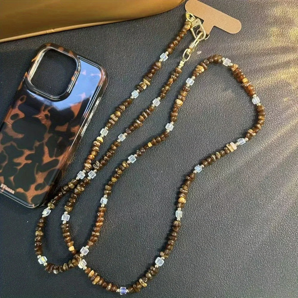 Chaine de téléphone bandoulière bohème