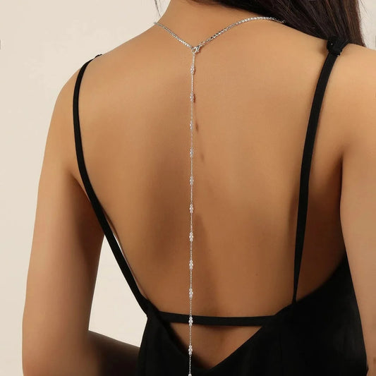 Collier de dos perle