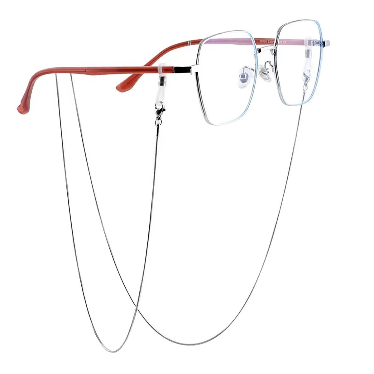 Chaine lunette acier homme