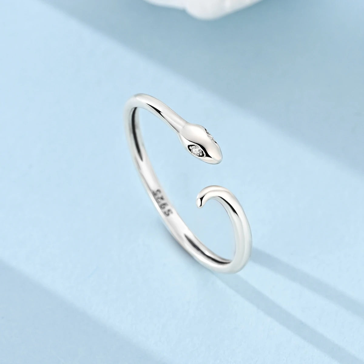 Bague de pouce acier inoxydable en forme de serpent