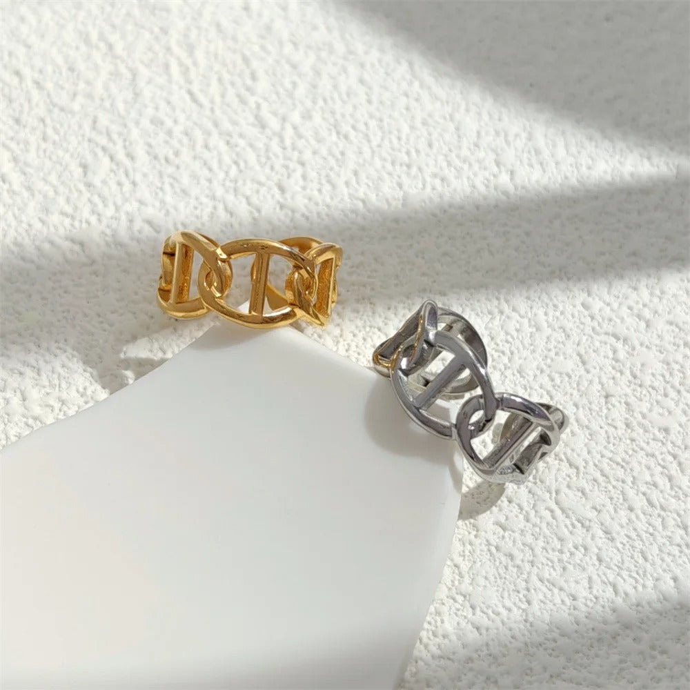 Bague chaine d'ancre