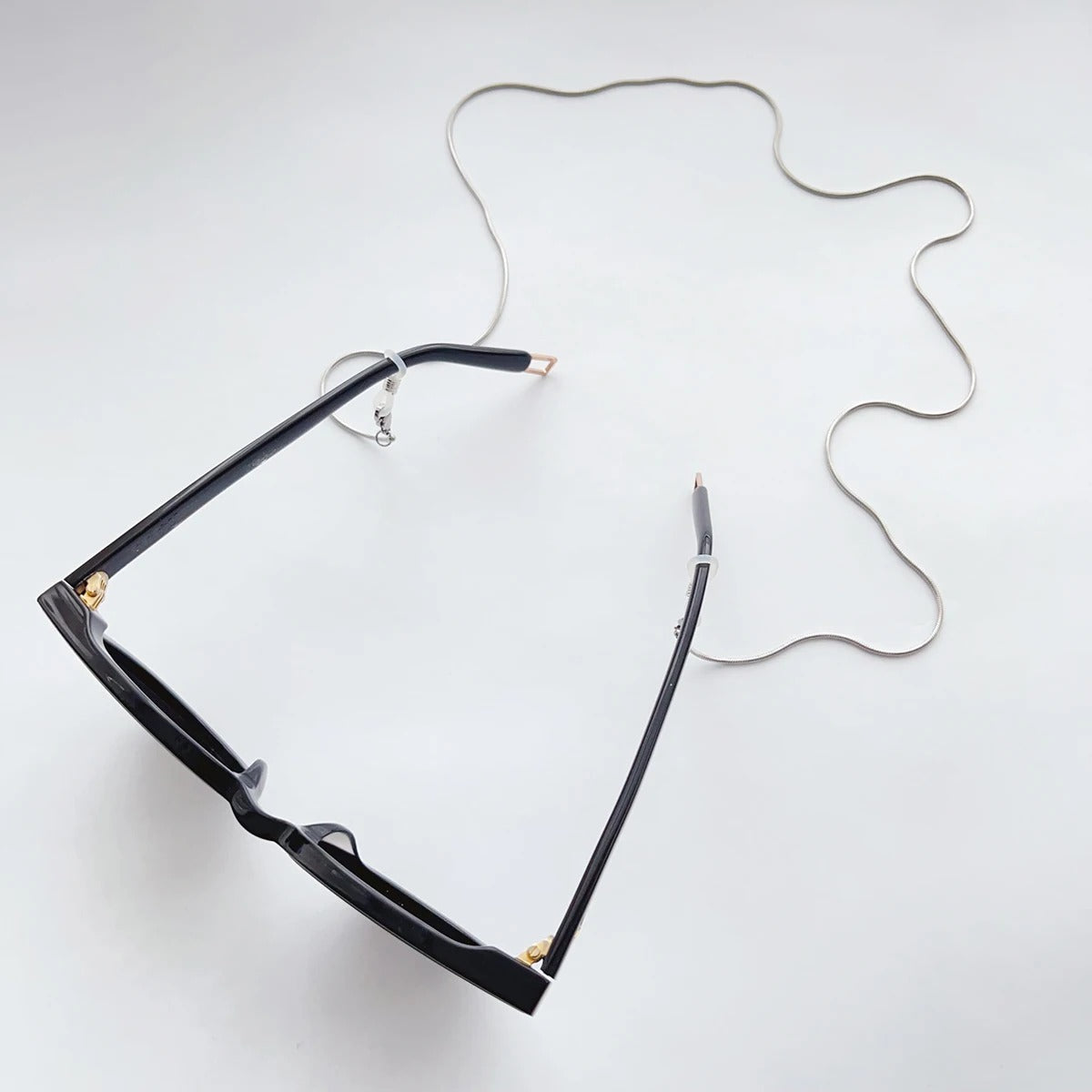Chaine lunette acier homme