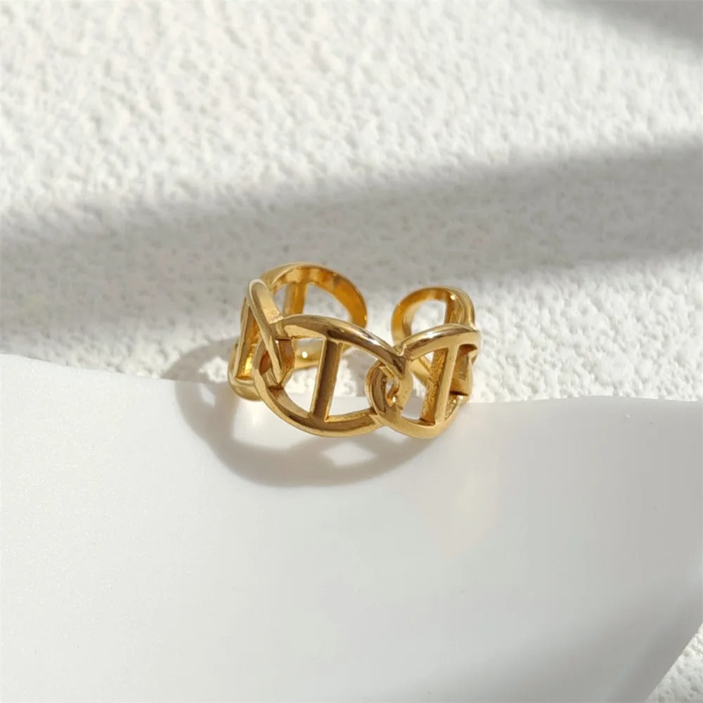 Bague chaine d'ancre