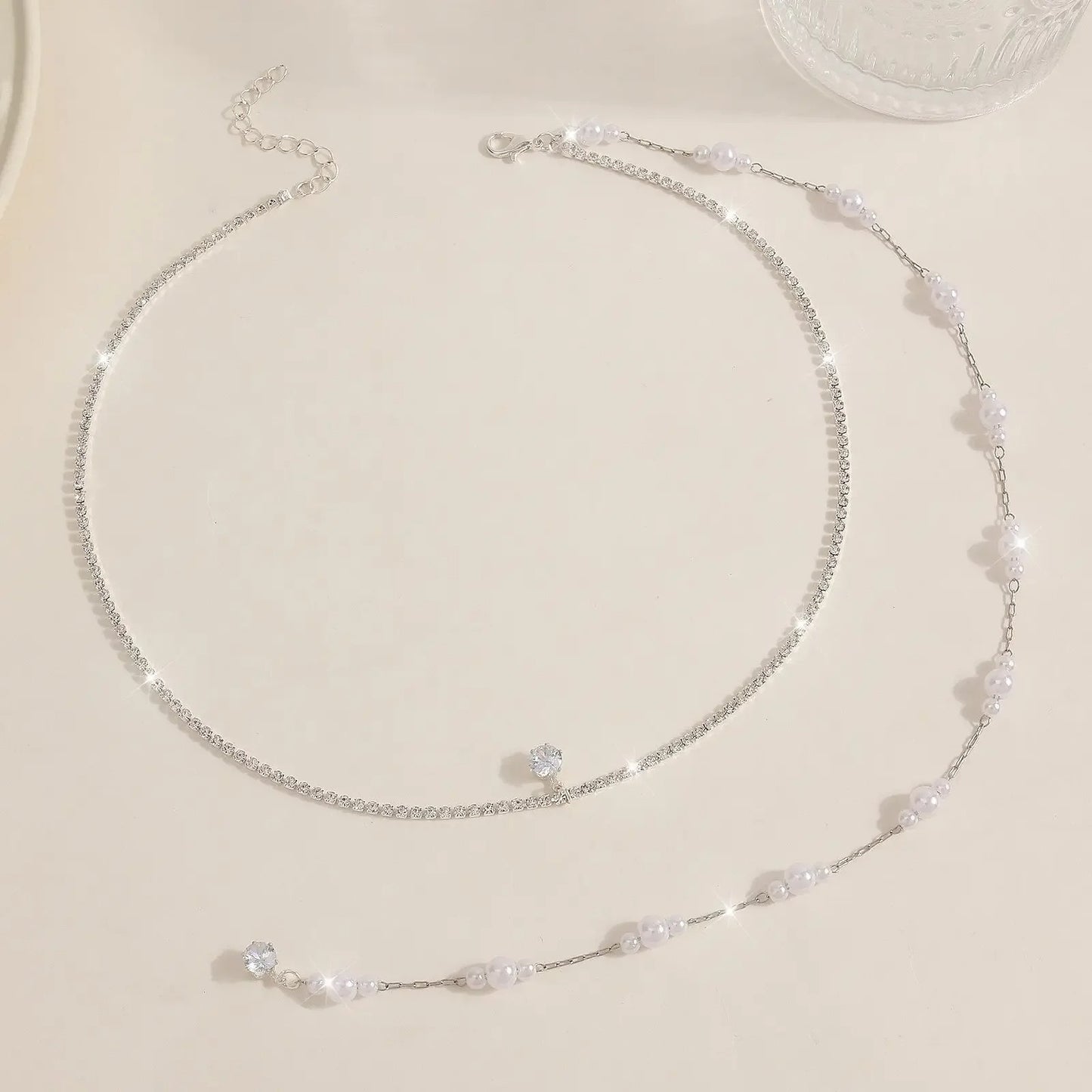 Collier de dos perle