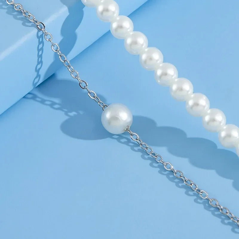 Chaine de cheville en perle