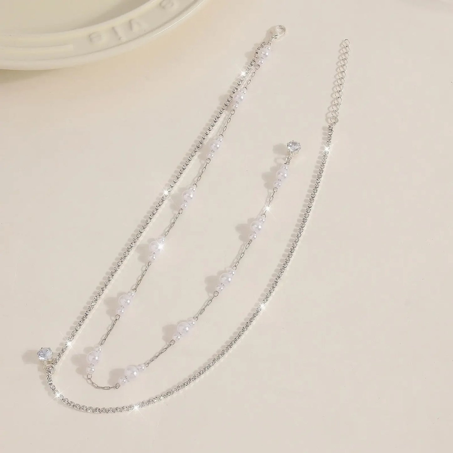 Collier de dos perle