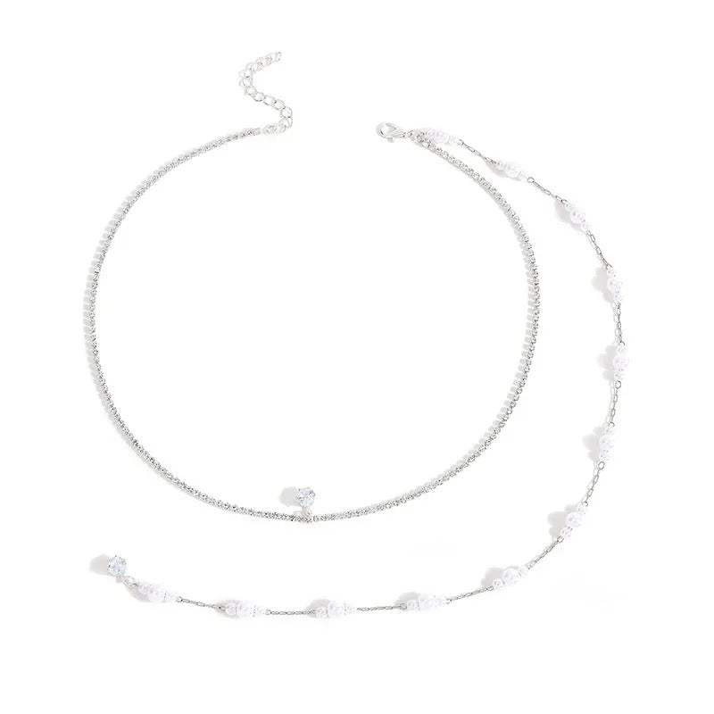 Collier de dos perle