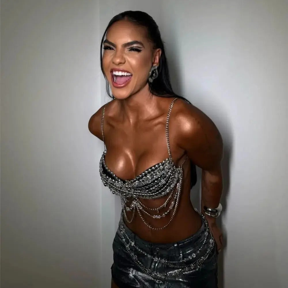 Soutien gorge strass brillant