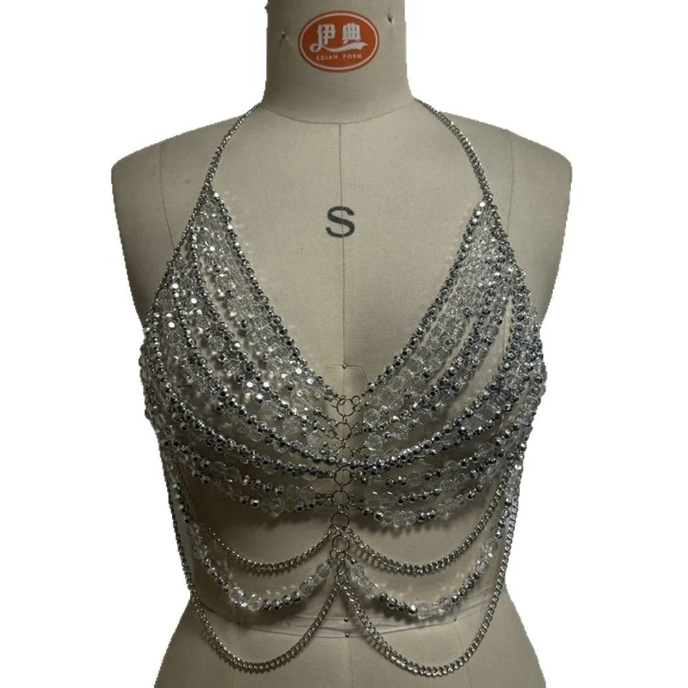 Soutien gorge strass brillant
