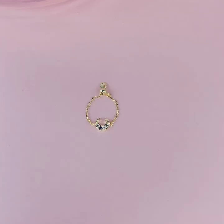 Bague chaine or jaune video
