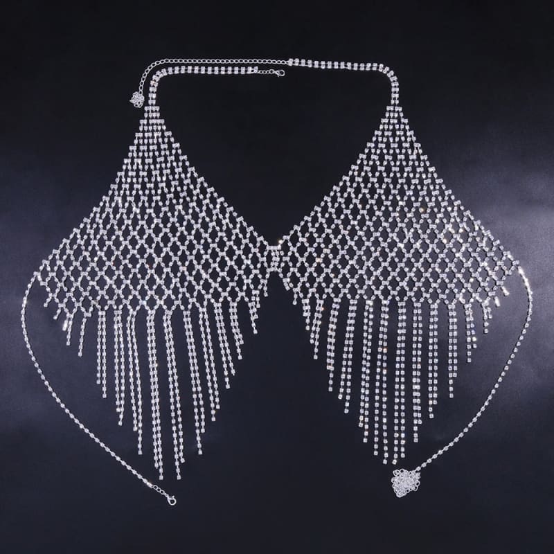 Soutien gorge strass en maille luxueux