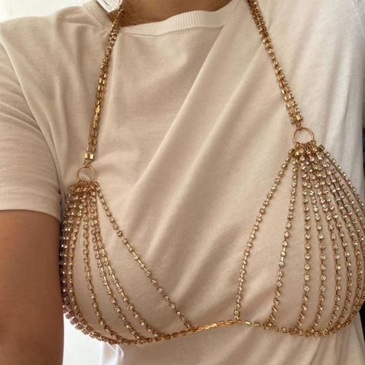 Soutien gorge strass séduisant