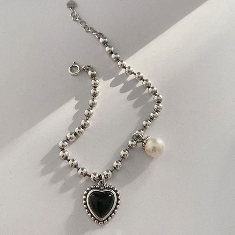 Bracelet chaine avec perle
