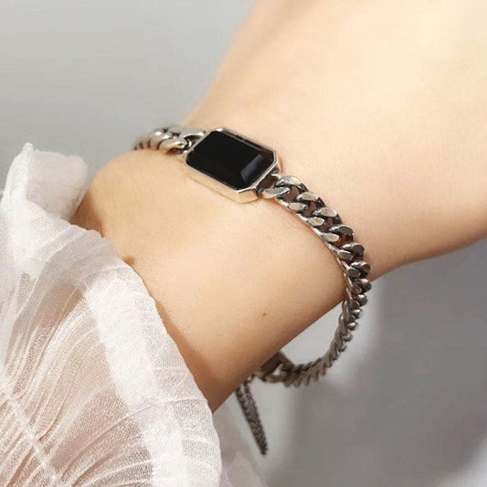 Bracelet chaine avec pierre
