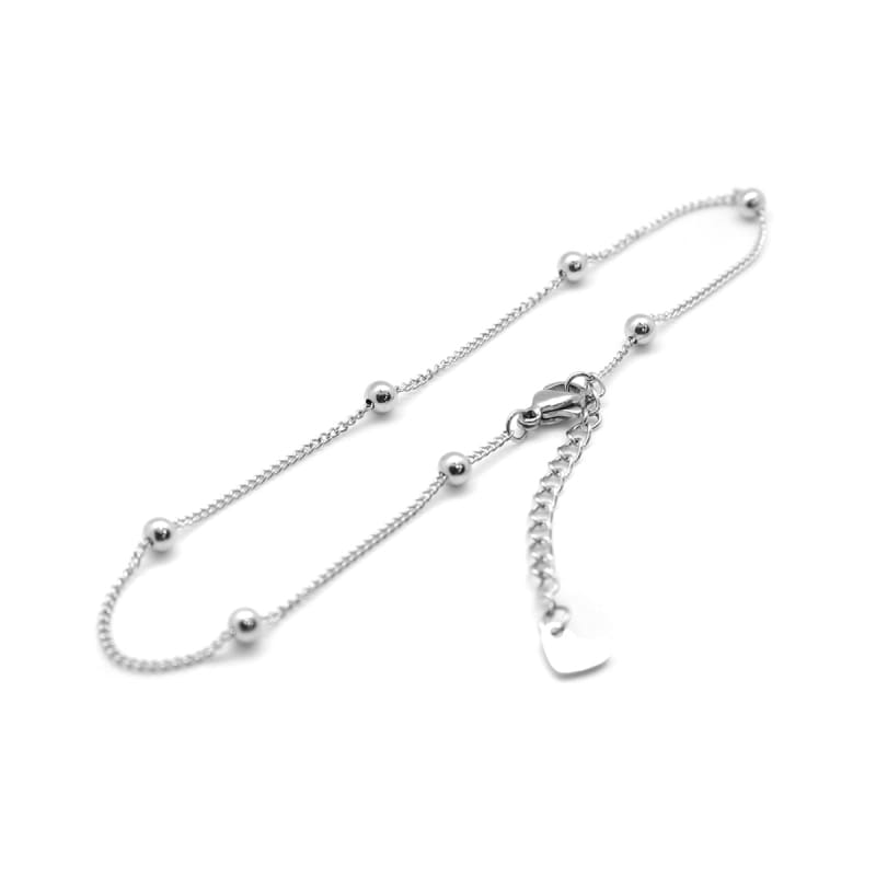 Chaine de cheville argent 28 cm Styllen