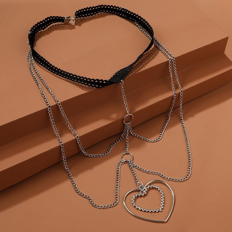 Chaine de cuisse avec pendentif coeur