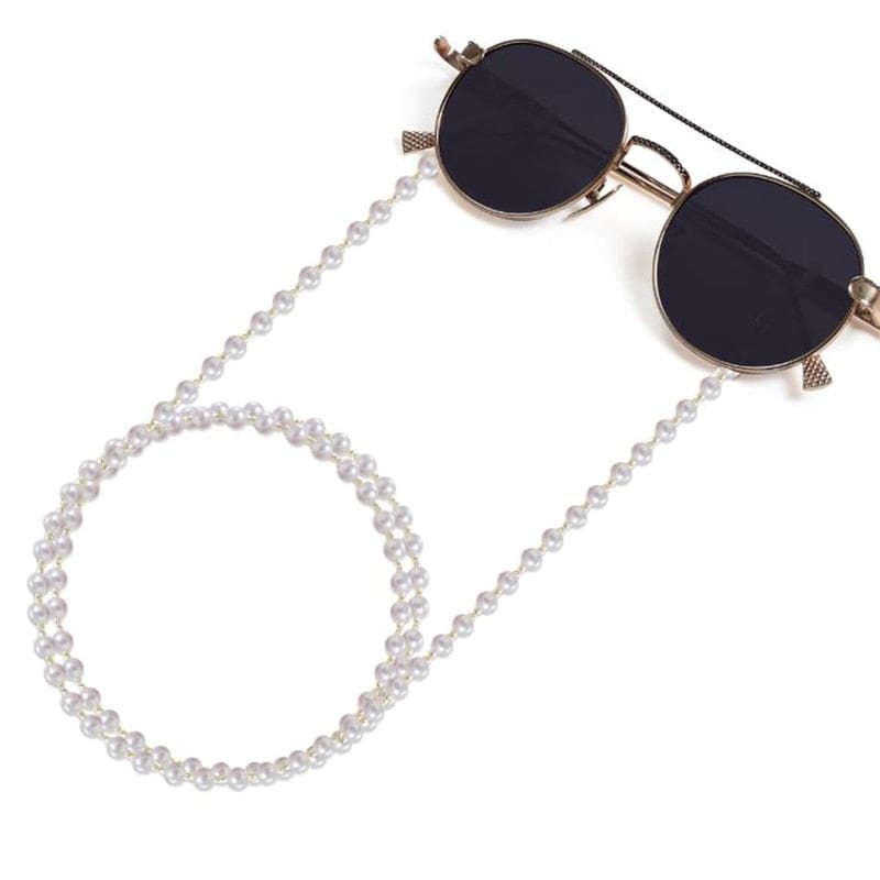 Chaine lunette perles