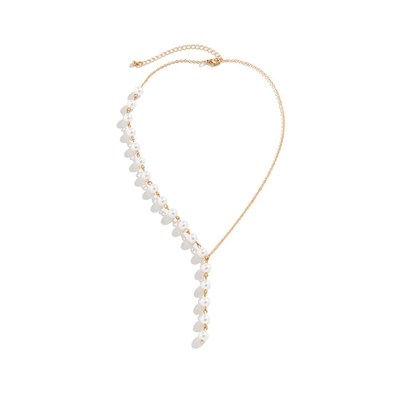 Collier chaine de poitrine avec perles