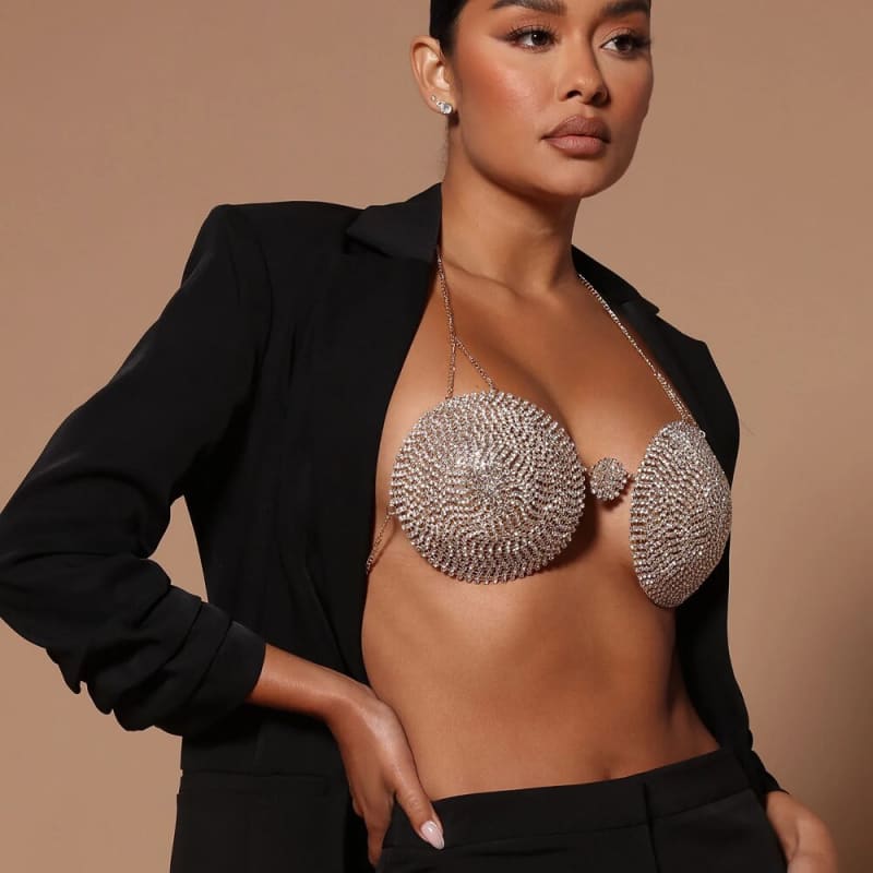 Soutien gorge strass coupe ronde